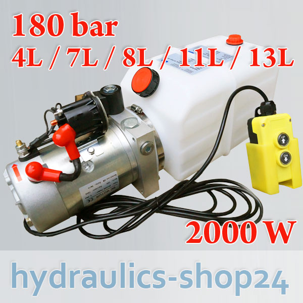 4l Hydraulikaggregat, Hydraulik Pumpe 12 V Volt Lkw Kipper Pumpe
