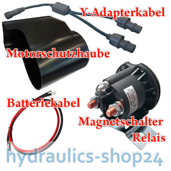 Magnetventilsteckverbinder, Motorschutzhaube, Y-Verteilerkabel, Batteriekabel, MAGNETSCHALTER Trombetta Relais Relay Schaltrelais